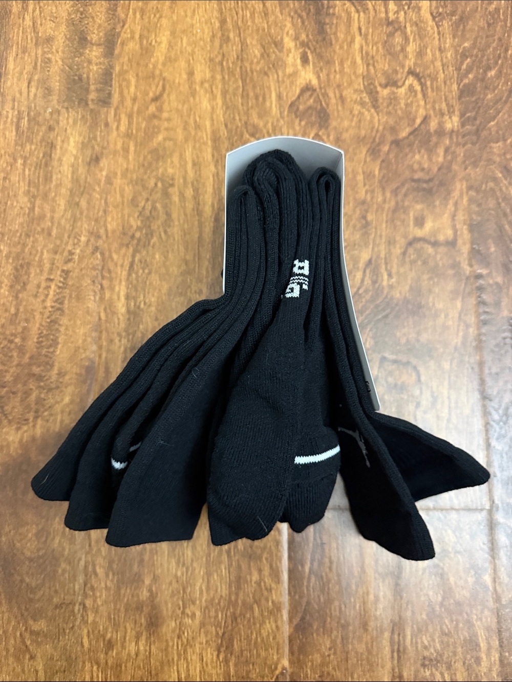 Jordan Black Crew Socks with White Jumpman - 3 Pack - Picture 6 of 10